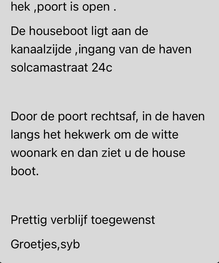 Houseboot Solcamastraat 24 C Hotel Suameer Exterior foto